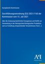 Europäische Verordnung zur ökologischen Produktion vom 15. Juli 2021. Blauer Hintergrund und Antiphon Verlag Logo.