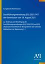 Europäische Kommission, Durchführungsverordnung (EU) 2021/1471, Antiphon Verlag. Blaues Design, orange-weißer Streifen.