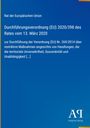 Durchführungsverordnung (EU) 2020/398 des Rates vom 13. März 2020. Blau mit gelbem Rand, unten "Antiphon Verlag".