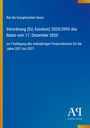 Rat der Europäischen Union, Verordnung (EU, Euratom) 2020/2093, Finanzrahmen 2021-2027. Blaues Design, Verlag-Logo unten.