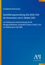 Text der Europäischen Kommission über eine Durchführungsverordnung, mit einem blauen Hintergrund und Verlagslogo.