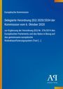 Text: Delegierte Verordnung (EU) 2020/2034 vom 6. Oktober 2020. Blau mit gelbem Streifen und Logo unten.