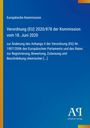 Verordnung (EU) 2020/878 der Kommission. Blaues Cover mit gelben und roten Streifen. Logo „Antiphon Verlag“.