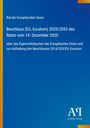 Text über den EU-Beschluss vom 14. Dezember 2020. Blaues Cover mit gelbem Streifen und einem Verlagslogo.