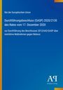 Text über EU-Durchführungsbeschluss gegen Belarus. Blau-gelber Hintergrund, "AP Antiphon Verlag" unten rechts.