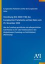 Verordnung (EU) 2020/1784 vom 25. November 2020 zur Zustellung gerichtlicher Schriftstücke. Logo unten rechts.
