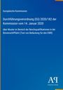 Europäische Kommission, Durchführungsverordnung (EU) 2020/182, Binnen-schifffahrt Qualifikationen; blau mit weißem Text; AQ Logo.