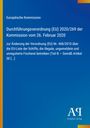 Europäische Kommission. Durchführungsverordnung (EU) 2020/269 vom 26. Februar 2020 über illegale Fischerei. Blaues Design.