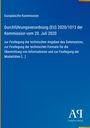 Europäische Kommission: Durchführungsverordnung (EU) 2020/1013 zur Festlegung der technischen Angaben. Blaues Cover.