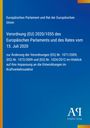Verordnung (EU) 2020/1055 des Europäischen Parlaments und des Rates vom 15. Juli 2020. Blauer Hintergrund, weißer Text.