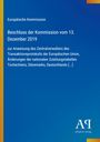 Text oben: "Europäische Kommission", Titel darunter: "Beschluss der Kommission vom 13. Dezember 2019", blauer Hintergrund.