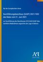 "Rat der Europäischen Union: Durchführungsbeschluss (GASP) 2021/1002 des Rates vom 21. Juni 2021 über Belarus-Maßnahmen." Unten rechts ein Logo mit "Antiphon Verlag". Hintergrund blau mit gelber Kante.