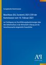 Text: Entscheidung der EU-Kommission zu Finanzhilfen und Geheimschutz. Blauer Hintergrund, gelber Rand links, AR-Logo unten.