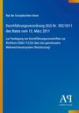 Durchführungsverordnung (EU) Nr. 282/2011, Rat der EU, blauer Hintergrund, gelber Streifen links, Antiphon Verlag Logo.