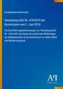 Text zur EU-Verordnung auf blauem Hintergrund, links ein gelber Streifen. Logo: "Antiphon Verlag" in Weiß unten rechts.