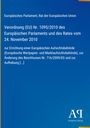 Europäische Verordnung Nr. 1095/2010 zur Errichtung einer Aufsichtsbehörde. Blaues Design, Antiphon Verlag-Logo unten.