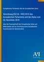 Europäisches Parlament, Verordnung Nr. 1092/2010, Finanzaufsicht der EU. Blaues Cover mit gelbem Streifen links.
