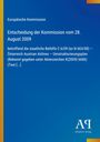 Text: Entscheidung der Kommission vom 28. August 2009; blaues Design mit gelbem Streifen links; Logo: AR Antiphon Verlag.