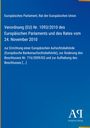 Europäisches Parlament, Verordnung (EU) Nr. 1093/2010. Blaues Cover mit Antiphon Verlag Logo.