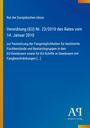 Auf blauem Hintergrund steht: "Verordnung (EU) Nr. 23/2010". Links ein gelber Streifen, unten rechts ein Verlag-Logo.