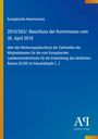Ein blauer Hintergrund mit gelber Leiste links, Text: "Europäische Kommission, 2010/263/: Beschluss der Kommission vom 30. April 2010." Unten rechts ist ein Logo des Antiphon Verlags.