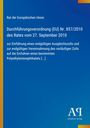 Text zur EU-Verordnung über Zölle. Blaues Cover mit gelbem Streifen links; unten rechts ein Logo "AR Antiphon Verlag".