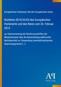 Europäische Richtlinie 2014/35/EU zur Harmonisierungen, blauer Hintergrund, gelbe Streifen, Logo unten rechts.