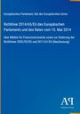 Text: EU-Parlament Richtlinie 2014/65/EU zu Finanzmärkten. Blaues Cover. Unten rechts kleines Antiphon Verlag-Logo.