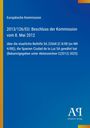 Text über EU-Entscheidung vom 8. Mai 2012 zur staatlichen Beihilfe für Spanien. Blaues Design, gelber Streifen links.