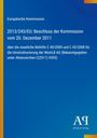 2013/245/EU: Beschluss der Kommission vom 20. Dezember 2011. Blau mit gelbem Rand und weißem Logo unten.