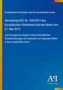 Europäisches Parlament, Verordnung (EU) Nr. 549/2013. Blaues Cover mit gelben und orangefarbenen Akzenten.