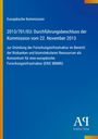 2013/701/EU: Beschluss zur Forschungsinfrastruktur der Biobanken. Blauer Hintergrund, gelber Streifen links.