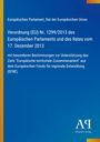 Text: Verordnung (EU) Nr. 1299/2013 vom 17. Dezember 2013, Europäisches Parlament. Blaues Design mit farbigen Details.