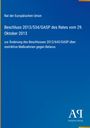 Beschluss des Rates der EU zur Änderung von Maßnahmen gegen Belarus, blauer Hintergrund mit Logo "AP".