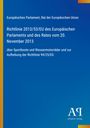 „Europäisches Parlament, Rat der EU; Richtlinie 2013/53/EU; Sportboote, Wassermotorräder“; blau mit gelbem Rand.
