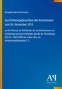 Europäische Kommission. Durchführungsbeschluss vom 26.11.2013 zur Ermittlung nichtkooperierender Drittländer. Logo rechts unten.