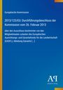 "Europäische Kommission, 2013/123/EU: Durchführungsbeschluss vom 26. Februar 2013." Blaues Design, gelber Rand.