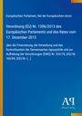 Verordnung (EU) Nr. 1306/2013 über Finanzierung und Verwaltung der Gemeinsamen Agrarpolitik. Blaues Cover.