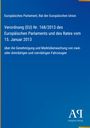 Text zur EU-Verordnung über Fahrzeuge. Oben links, gelb-blauer Hintergrund. Unten rechts "Antiphon Verlag" mit Logo.