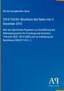 EU-Rat Beschluss vom 3. Dez 2013 über „Horizont 2020“. Blaues Design, Antiphon Verlag-Logo unten rechts.