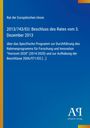 Text: "Rat der Europäischen Union", "2013/743/EU: Beschluss des Rates vom 3. Dezember 2013", "Antiphon Verlag". Blaues Cover.