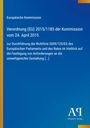 Europäische Kommission: Verordnung (EU) 2015/1185 vom 24. April 2015, zur umweltgerechten Gestaltung, blauer Hintergrund.