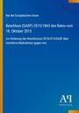 Text: Rat der Europäischen Union, Beschluss (GASP) 2015/1863 des Rates vom 18. Oktober 2015. Blaues, schlichtes Design.