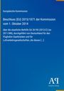 Beschluss (EU) 2015/1071, EU-Kommission, 1. Oktober 2014, Beihilfe Flughafen Saarbrücken. Blau mit kleinem Logo.