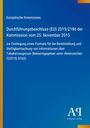 Blauer Hintergrund, Text: "Europäische Kommission Durchführungsbeschluss (EU) 2015/2186", Logo unten rechts.