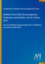 Richtlinie 2014/24/EU zur öffentlichen Auftragsvergabe; Blaues Cover mit gelbem Rand; Logo unten rechts.