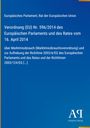 Text: Verordnung (EU) Nr. 596/2014 des Europäischen Parlaments. Design in Blau mit gelbem Rand, weißes Logo rechts.