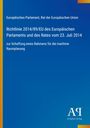 Text: "Europäisches Parlament, Rat der EU. Richtlinie 2014/89/EU zur maritimen Raumplanung."	
Hintergrund: Blau mit gelbem Rand. Logo unten rechts.