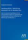 Text oben: "Europäische Kommission Verordnung (EU) Nr. 1300/2014..."
Unten: "Antiphon Verlag". 
Blauer Hintergrund.