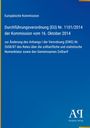 Europäische Kommission: Verordnung zu zolltariflicher und statistischer Nomenklatur. Blauer Hintergrund, AQ Logo.